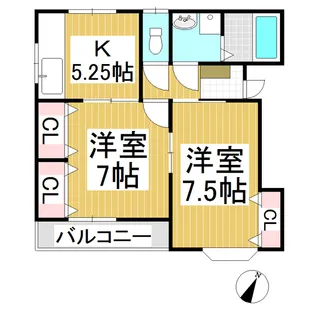 セゾン上澤【2階】の間取り
