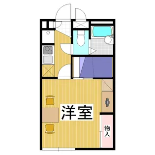 レオパレスTWINY【2階】の間取り