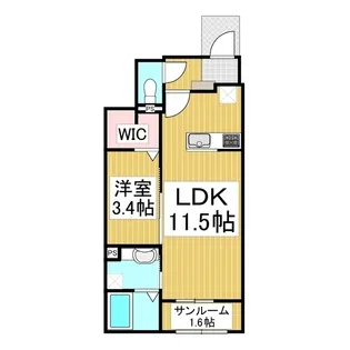 サンパティークReo【1階】の間取り