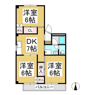 ラ・フォーレ須坂【3階】の間取り