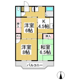 ウエストⅠ【1階】の間取り