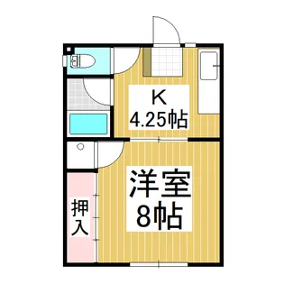 北原ハイツ【1階】の間取り