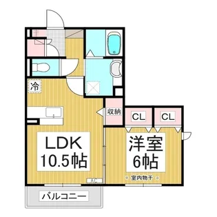 パークサイド・オッツ【1階】の間取り