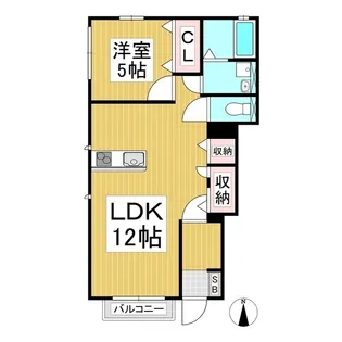 ハイムメゾンアイル【1階】の間取り