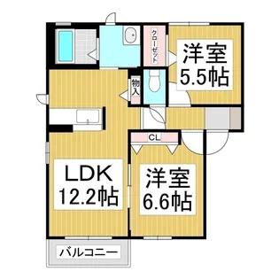 パストラル E棟【1階】の間取り