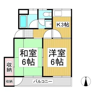 コーポ小林【2階】の間取り