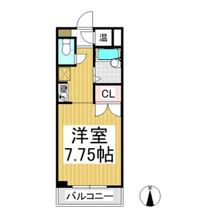 エメラルドグレイスB棟(2階建て)【2階】の間取り