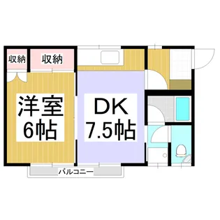 ツルコーポ【2階】の間取り
