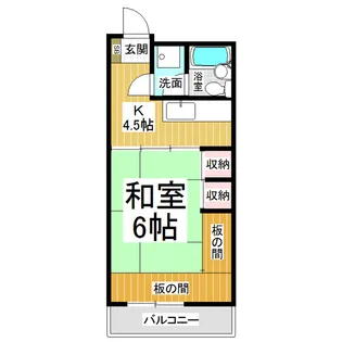 クーフナガノ【7階】の間取り