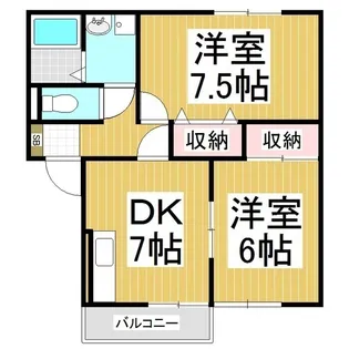 トミユウ・ボラタ B【2階】の間取り