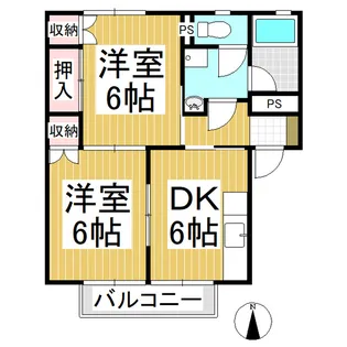 ラフィネM【1階】の間取り