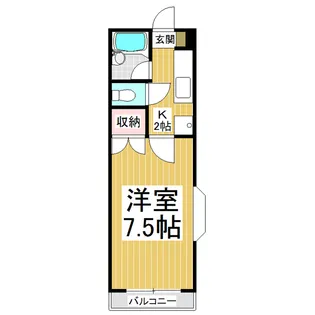 クレッセントハウス若里【1階】の間取り