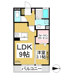 レセンテ塚田【2階】の間取り