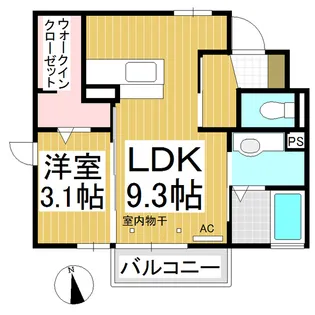 CASA日和 Ⅲ【1階】の間取り