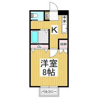 ハイツアップルトゥリー【2階】の間取り