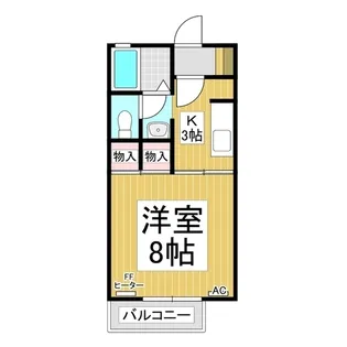 アネーロ和田【2階】の間取り