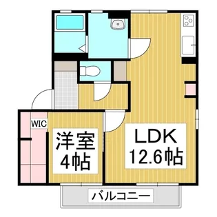 ディアスシンシア A棟【1階】の間取り