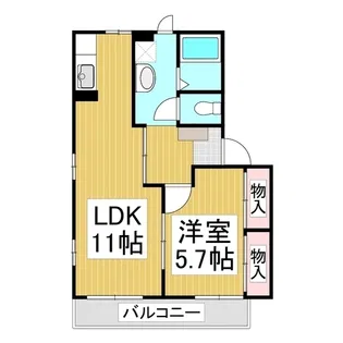 デュアル敏【1階】の間取り
