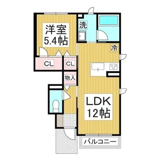 シャーメゾン広町【1階】の間取り