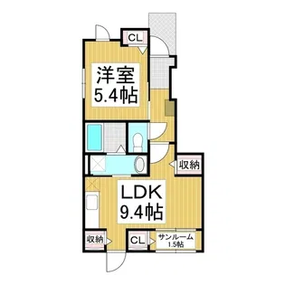 グランドハーモニー【1階】の間取り