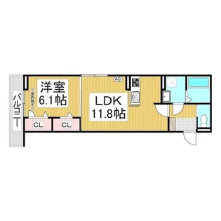 トリシア高田【2階】の間取り