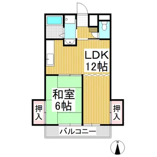 カーサスズキ【3階】の間取り