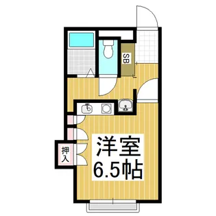 徳間コーポ【1階】の間取り