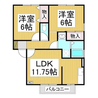 ロイヤル・ウイング C棟【2階】の間取り