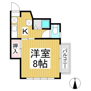ハイツ前田(稲田)【2階】の間取り