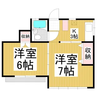 石黒アパート【1階】の間取り