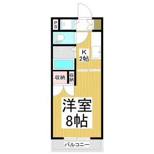 ハイツいちよし【1階】の間取り