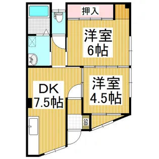 コーポ原【1階】の間取り