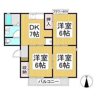 グレイスタウン【1階】の間取り