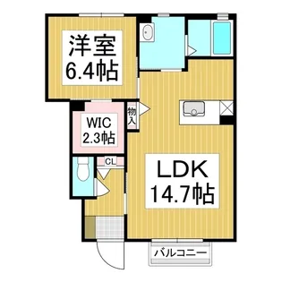 サンハイム倉澤【1階】の間取り