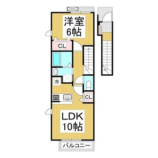 プリムヴェール【2階】の間取り