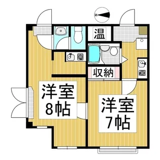 コーポAQA【1階】の間取り
