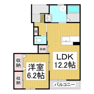 リヴィエール弐番館【1階】の間取り