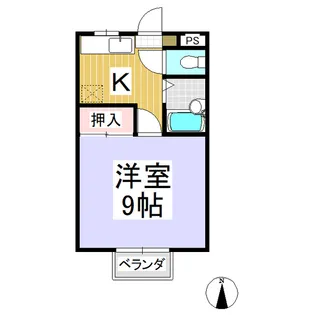 CASAはらまちA棟【102号室】の間取り