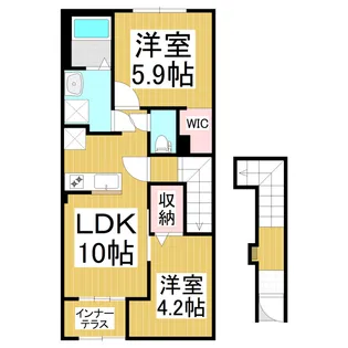 シェルル・城東【2階】の間取り