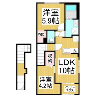 シェルル・城東【2階】の間取り