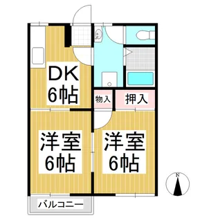 ピュアコーポ笠原 B棟【2階】の間取り