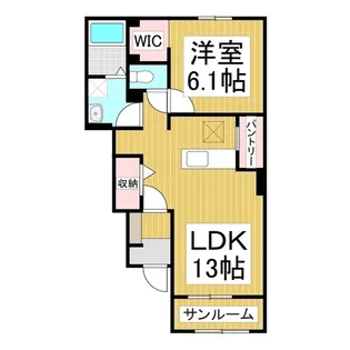 プリムローズB【1階】の間取り