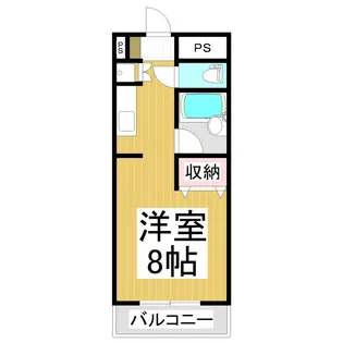 メープル中御所【1階】の間取り