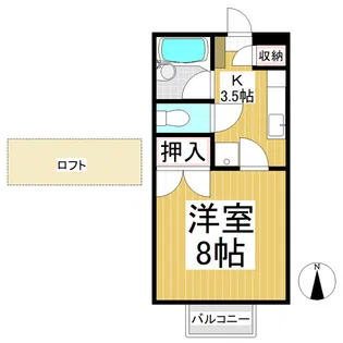 ファンタジー21 D棟【1階】の間取り