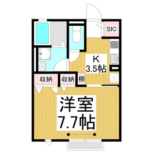 ハイム ルミエール【1階】の間取り