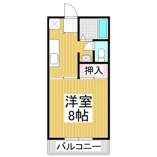 ハイツユニバース【2階】の間取り