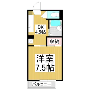 レーベン海野【2階】の間取り