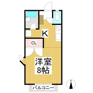 シティコーポ丹波島【1階】の間取り