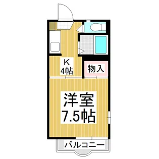 バルコリーヌ三本柳【1階】の間取り