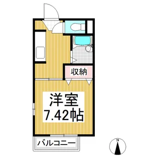 パルテノン幸【2階】の間取り